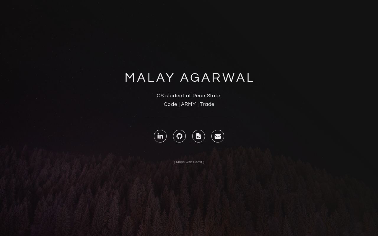 Carrd profile picture for @malay